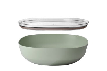 Serving bowl Silueta 4.0 l with lid - Nordic sage