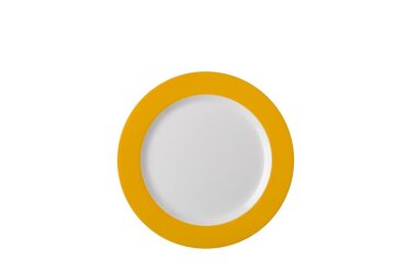 breakfast plate wave - yellow