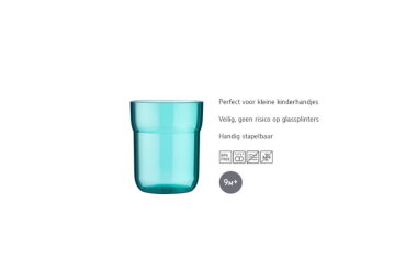 Kinderglas Mepal Mio 250 ml - deep turquoise