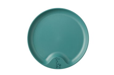 children's plate mio - deep turquoise