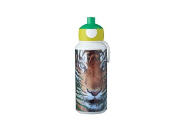 drinkfles pop-up campus 400 ml - animal planet tijger