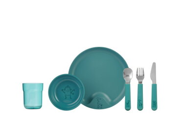 Kinderservies Mepal Mio 6-delig - Deep turquoise