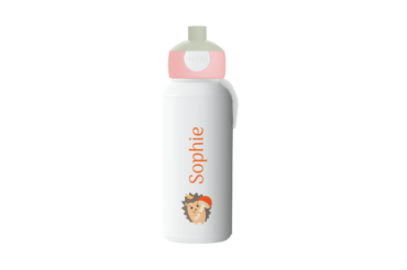 Entwirf deine eigene Trinkflasche Pop-up Campus - Eichhörnchen, Igel und Waschbär