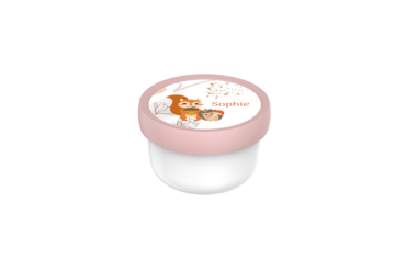 Ontwerp je eigen fruitbox Campus 300 ml - Eekhoorn, egel en wasbeer