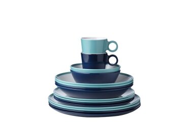 Breakfast plate Flow 230 mm - Ocean blue