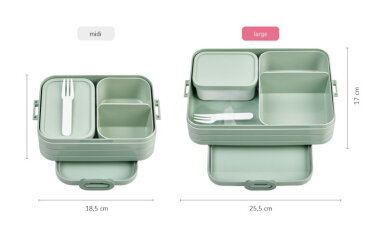 Bento lunch box take a break large - Nordic green