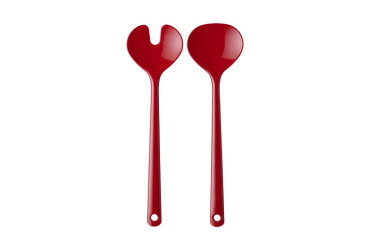 salad server set synthesis xl 2 pcs - luna red