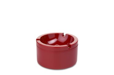 Ashtray With Lid - Luna Red