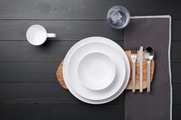 Dinner Plate 260 Flow - white