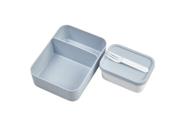 Set inhoud bento lunchbox Take a Break large - Nordic blue