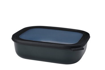 Multi bowl Cirqula rectangular 2000 ml / 68 oz  - Nordic black