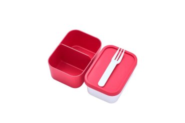 set content bento lunch box take a break midi - nordic red