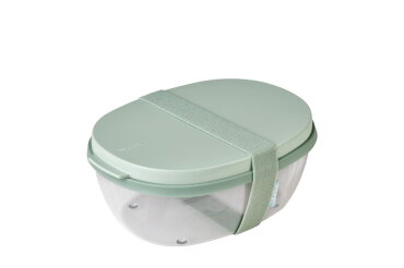 Salatbox Ellipse - Nordic sage