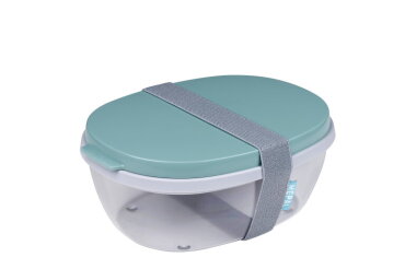 Salatbox Ellipse - Nordic green