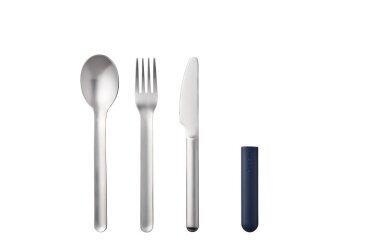set cutlery bloom 3 pcs - ocean blue