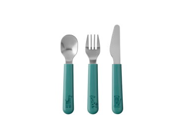 Kinderbesteck-Set Mepal Mio 3-teilig - Deep turquoise