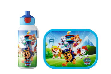 Lunchset Campus (pop-up drinkfles en lunchbox) - Paw Patrol Pups