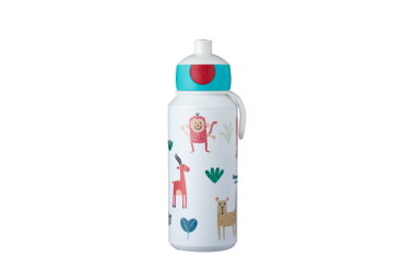 Drinking bottle pop-up Campus 400 ml / 14 oz - animal friends