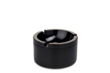 Ashtray with Lid - Black