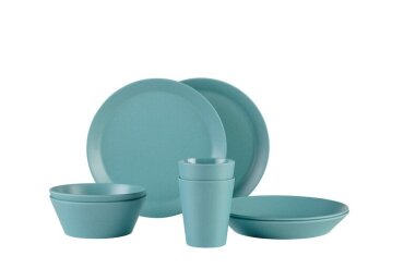 set geschirr bloom 8-teilig - pebble green