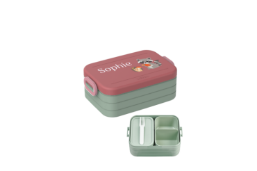 Ontwerp je eigen bento lunchbox Take a Break midi - Wasbeer