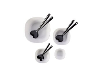 Salad Server Set Synthesis - black