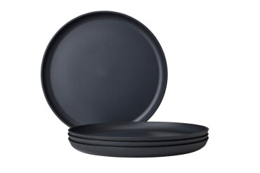 Plat bord Silueta 260 mm set 4 stuks - Nordic black