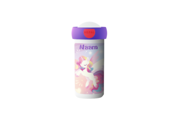 Ontwerp je eigen schoolbeker - Unicorn Glow
