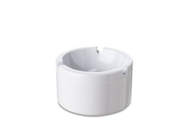 Ashtray with Lid - white