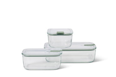 Set glass storage box EasyClip 3 pcs (2x700+1500)