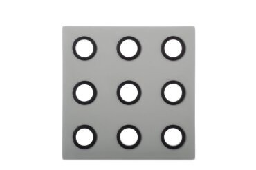Untersetzer Domino - Grau