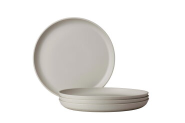 Set Frühstücksteller Silueta 230 mm 4 Stück - Nordic white