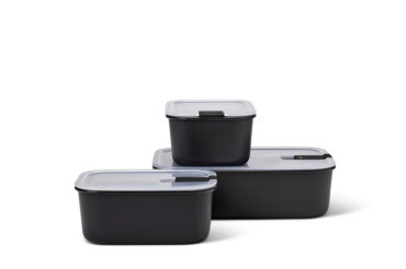 Set storage box EasyClip 3 pcs (2x700+1500) - Nordic black