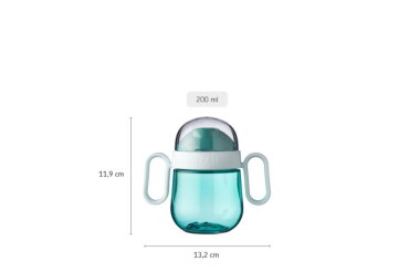 non-spill sippy cup Mepal Mio 200 ml / 6.7 oz  - deep blue