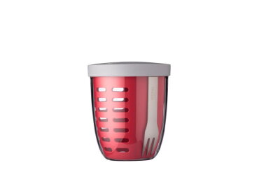 fruit & veggie pot ellipse - rubine red