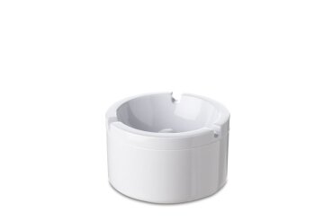 Ashtray With Lid - White