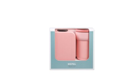 Giftset lunch (lunchbox + reisbeker) - Nordic pink