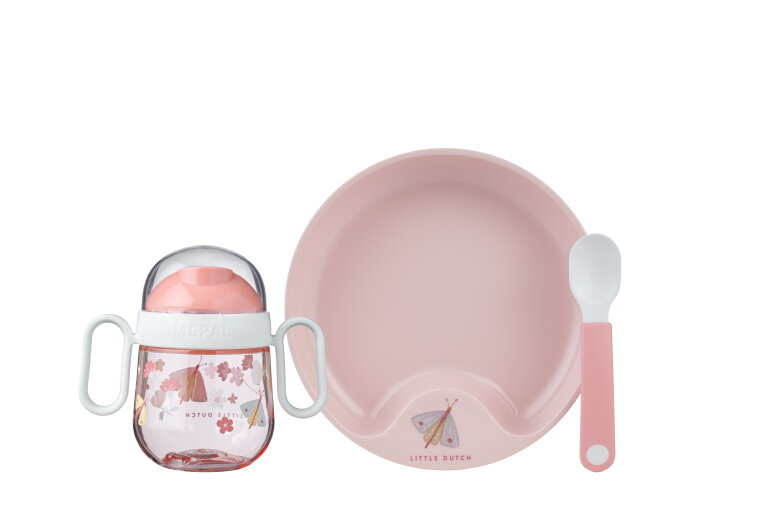 coffret-repas-bebe-mio-3-pcs-flowers-butterflies