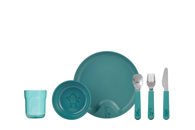 set-kindergeschirr-mepal-mio-6-teilig-deep-turquoise