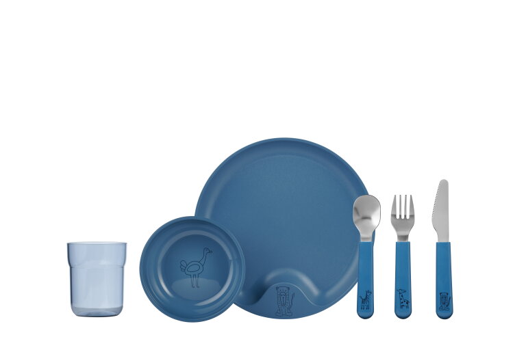 set-kindergeschirr-mepal-mio-6-teilig-deep-blue