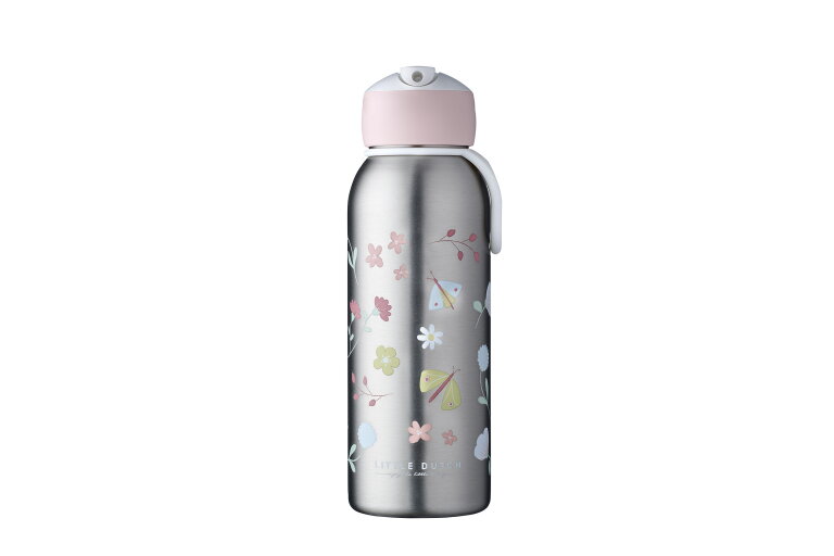 thermoflasche-flip-up-campus-350-ml-flowers-butterflies