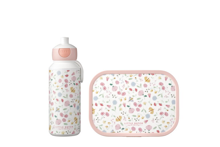 lunchset-campus-pop-up-fles-en-lunchbox-little-dutch-flowers-butterflies